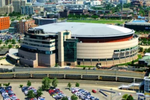 Pepsi Center Arena on July 3, 2013 in Denver, USA. The arena is home to Denver Nuggets of NBA,
